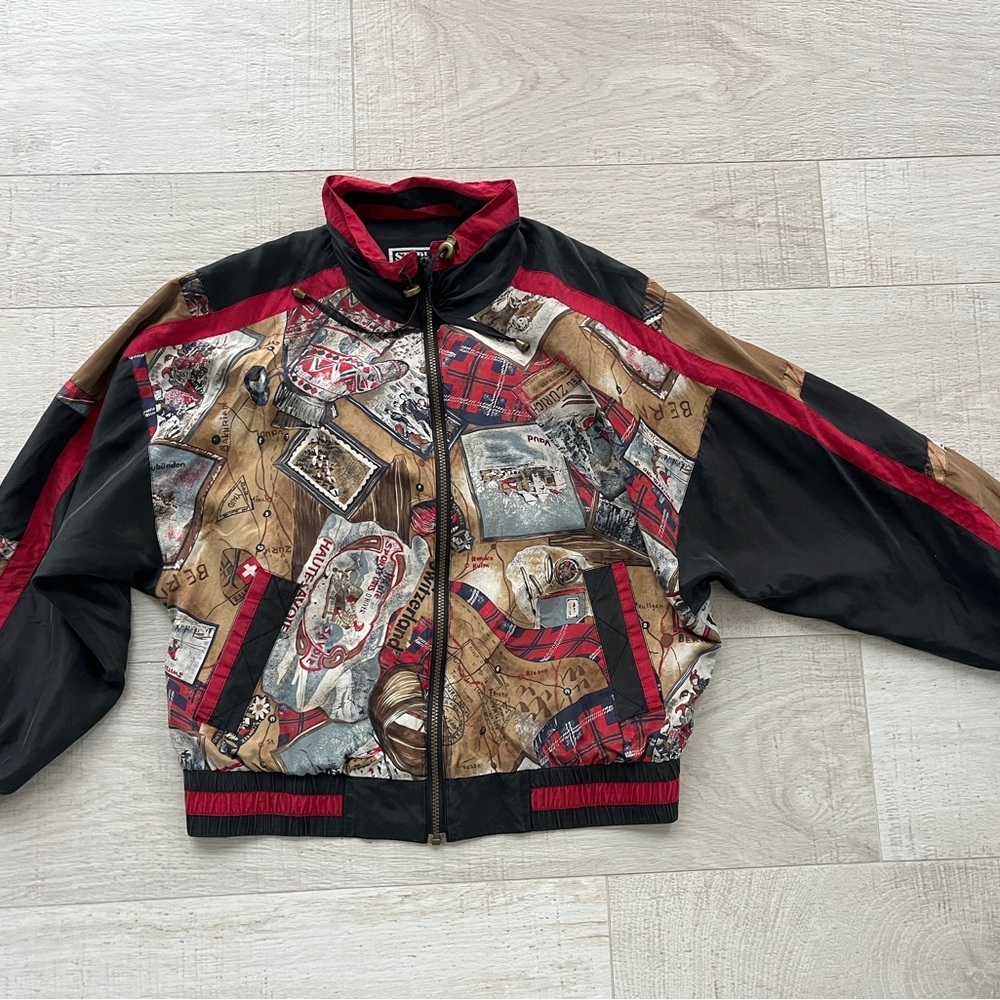 Vintage STUDIO RAY BY RIVER EDGE SILK Bomber Jacket /windbreaker